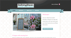 Desktop Screenshot of deziningshearz.com